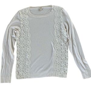 Lightweight JCrew White Sweater - NEW